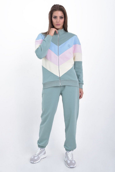 Брюки и джемпер в стиле athleisure из трикотажа GO F3025/26-688.164-170 - фото 2