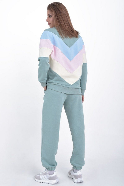 Брюки и джемпер в стиле athleisure из трикотажа GO F3025/26-688.164-170 - фото 5