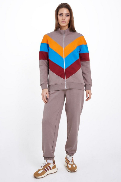 Брюки и джемпер в стиле athleisure для комфортных образов GO F3025/04-03.164-170 - фото 1