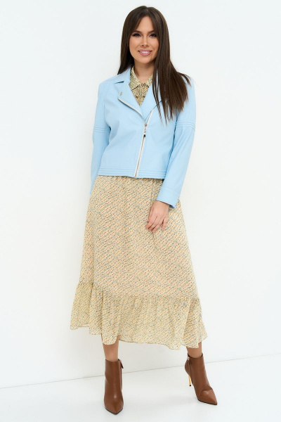 Куртка, платье Магия моды 2208 голубой - фото 1