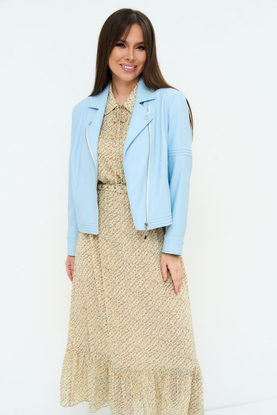 Куртка, платье Магия моды 2208 голубой - фото 3