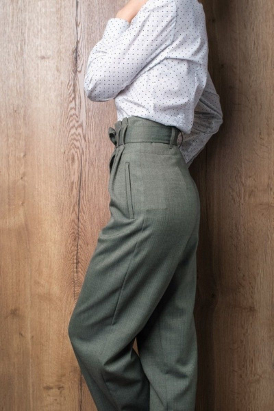 Брюки Individual design 20202 оливковый - фото 3