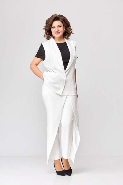 Брюки, жилет Swallow 646.1 молочный - фото 13