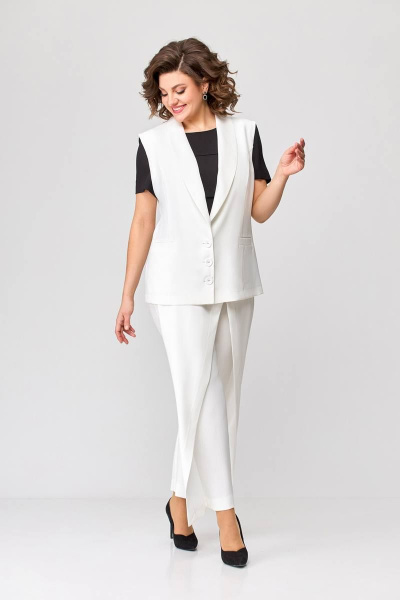 Брюки, жилет Swallow 646.1 молочный - фото 10