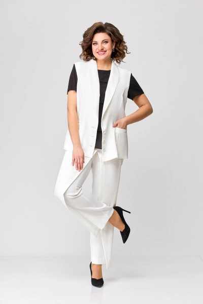 Брюки, жилет Swallow 646.1 молочный - фото 5