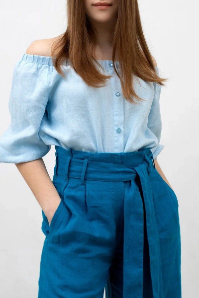 Брюки Individual design 20202-1 сине-зеленый - фото 3