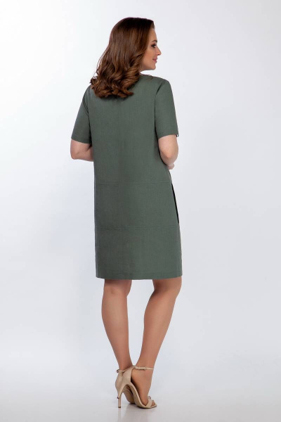Платье LaKona 11372 хаки - фото 6