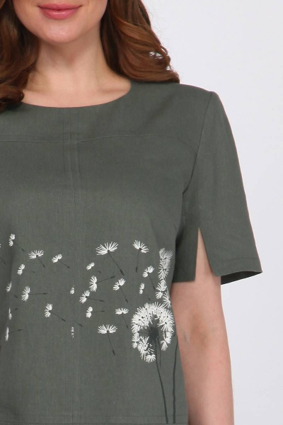 Платье LaKona 11372 хаки - фото 2