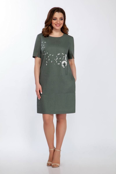 Платье LaKona 11372 хаки - фото 1