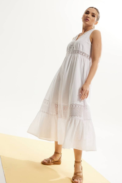 Платье DAVA 149 белый - фото 6