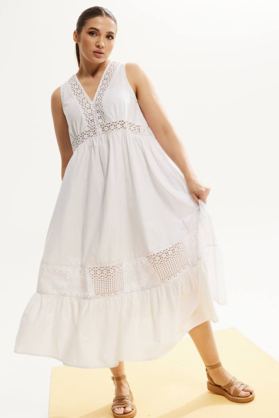 Платье DAVA 149 белый - фото 4