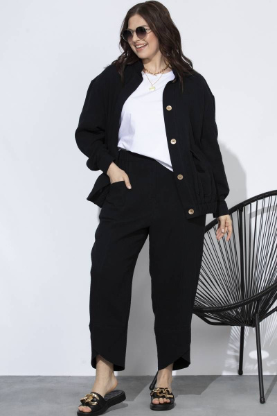 Демисезонный костюм бомбер и брюки из хлопка с карманами SOVA 11175 - фото 8