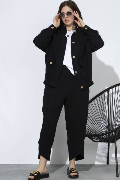 Демисезонный костюм бомбер и брюки из хлопка с карманами SOVA 11175 - фото 6