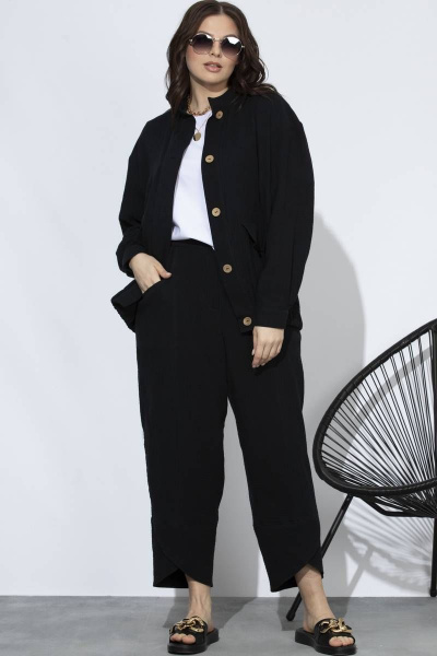 Демисезонный костюм бомбер и брюки из хлопка с карманами SOVA 11175 - фото 1