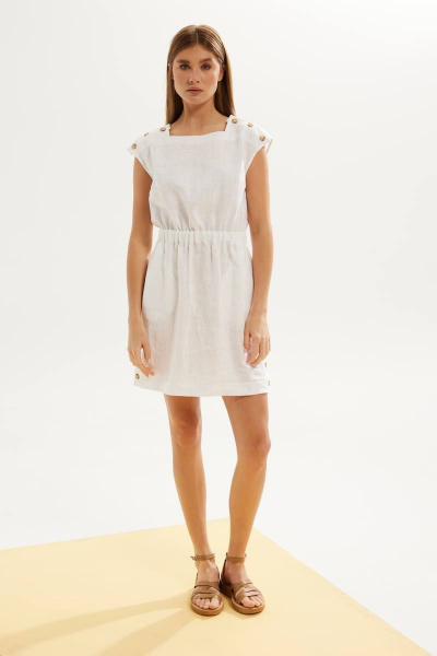 Платье DAVA 143 белый - фото 1