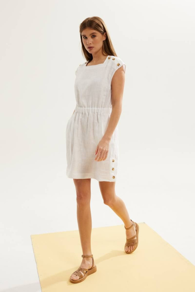 Платье DAVA 143 белый - фото 2