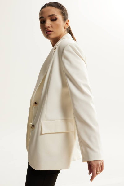 Брюки, жакет DAVA 160 молочный/черный - фото 3