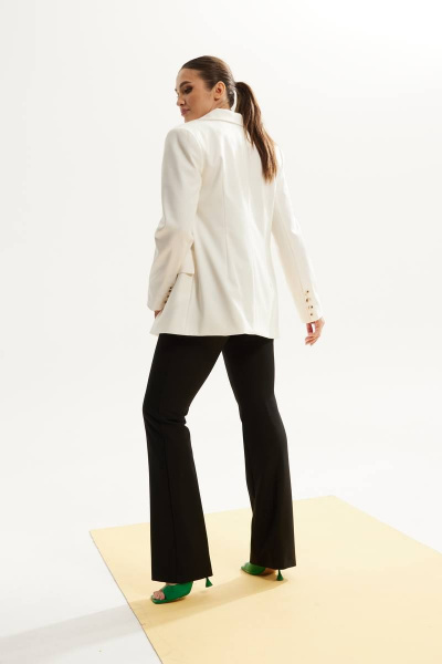 Брюки, жакет DAVA 160 молочный/черный - фото 6