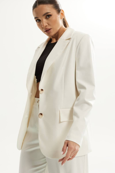 Брюки, жакет DAVA 125 молочный - фото 2