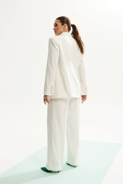 Брюки, жакет DAVA 125 молочный - фото 5