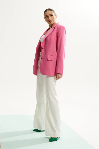 Брюки, жакет DAVA 125 розовый/молочный - фото 1