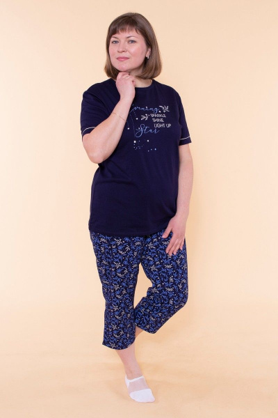 Капри, майка 8 Марта 15685-3С570Д40-158,164 синий - фото 1