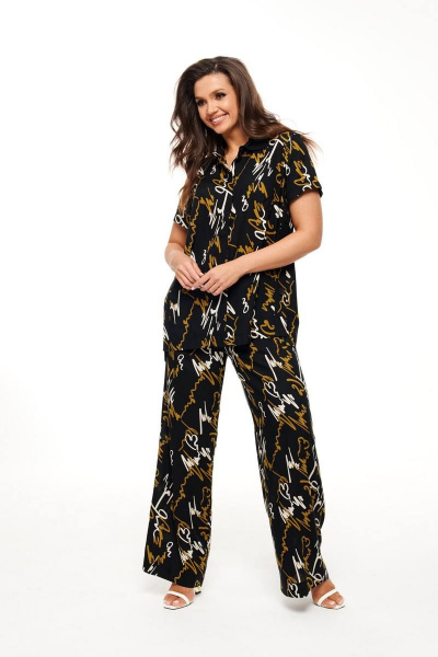 Блуза, брюки Beautiful&Free 6007 черный - фото 4