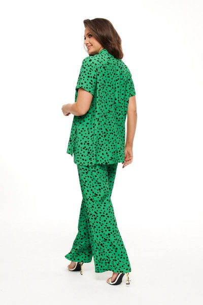 Блуза, брюки Beautiful&Free 6007 зелень - фото 9