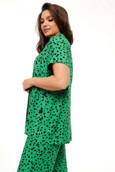 Блуза, брюки Beautiful&Free 6007 зелень - фото 8