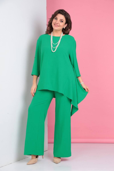 Брюки, туника LadisLine 1294 зеленый - фото 4