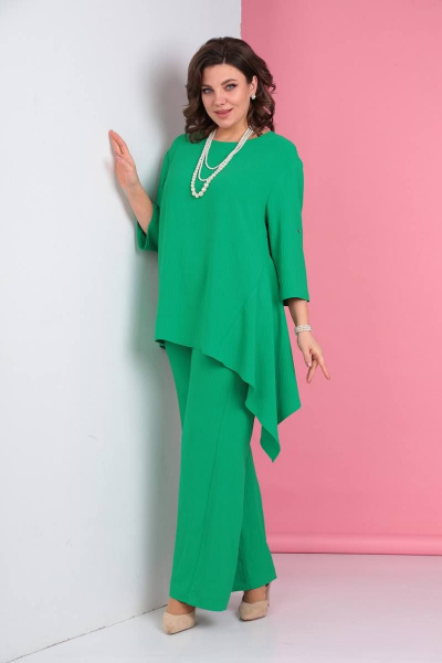 Брюки, туника LadisLine 1294 зеленый - фото 3