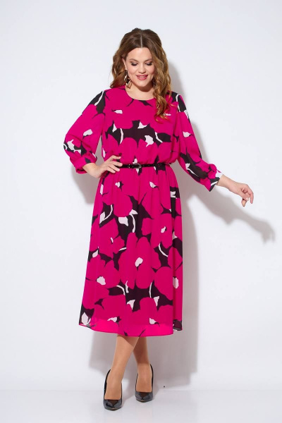 Платье Koketka i K 1019 малина - фото 4