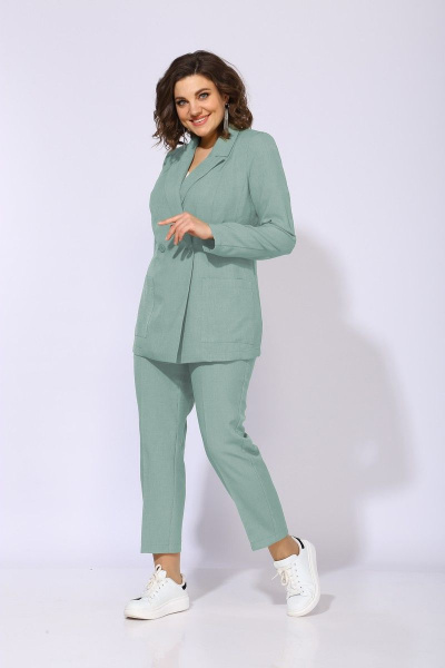Брюки, жакет ANASTASIA MAK 1053а мятный - фото 4