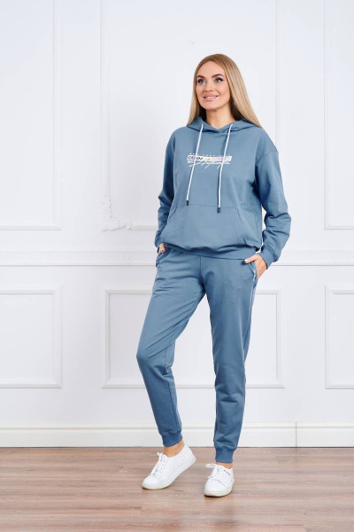 Спортивный комплект из брюк и джемпера с капюшоном Azzara 909 - фото 1