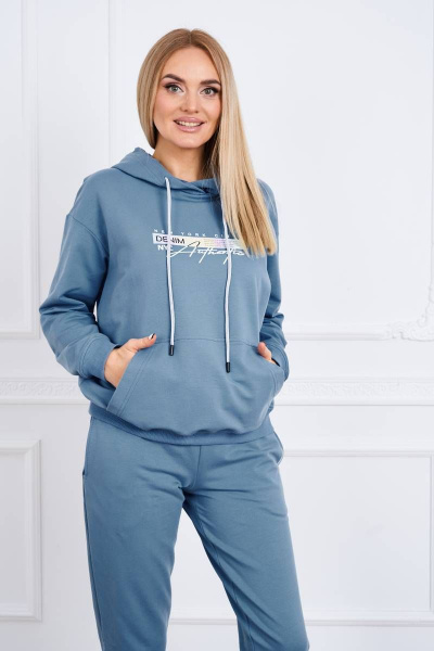 Спортивный комплект из брюк и джемпера с капюшоном Azzara 909 - фото 2