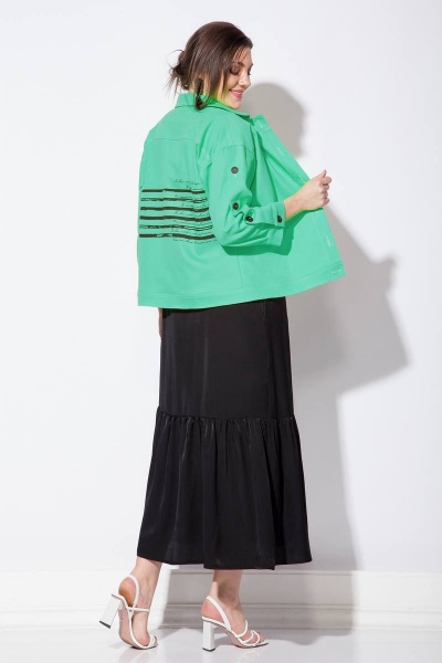 Жакет, сарафан INPOINT. 109К черный+мята - фото 3