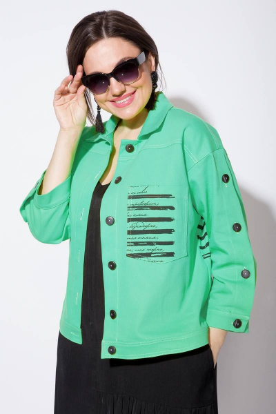 Жакет, сарафан INPOINT. 109К черный+мята - фото 2