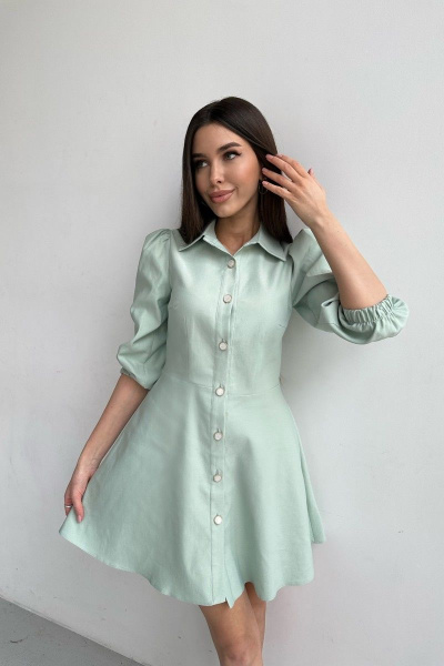 Платье THE.WOMAN 0014 фисташка - фото 2