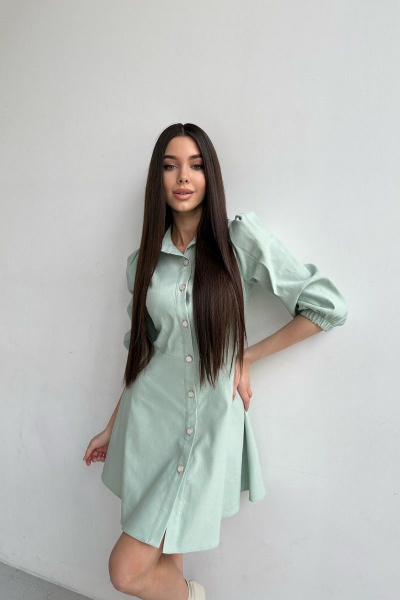 Платье THE.WOMAN 0014 фисташка - фото 3