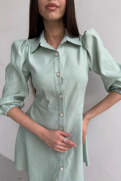 Платье THE.WOMAN 0014 фисташка - фото 4