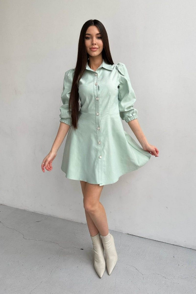 Платье THE.WOMAN 0014 фисташка - фото 1