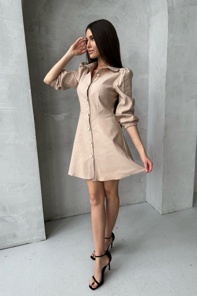 Платье THE.WOMAN 0014 бежевый - фото 2