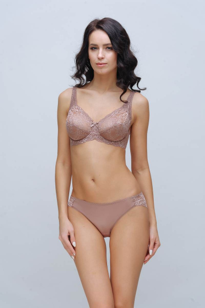 Трусы-слип из эластичного полотна с кружевной отделкой Milady 285 19.1 - фото 1