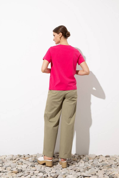 Джемпер с печатью из хлопка и трикотажа, прямой крой Femme & Devur 30724 1.43F(170) - фото 4