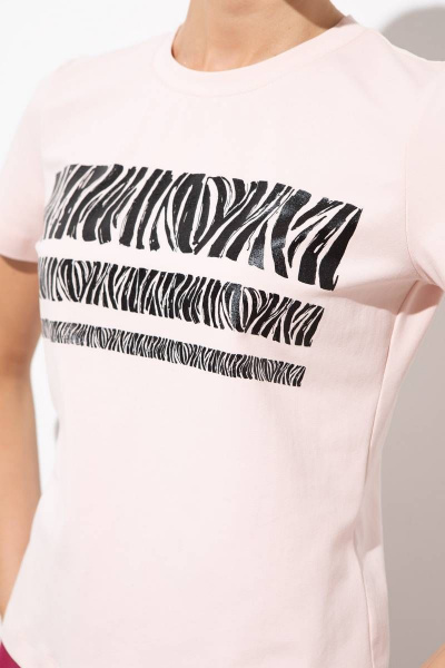 Джемпер с печатью из хлопка и трикотажа, прямой крой Femme & Devur 30727 1.14F(170) - фото 3