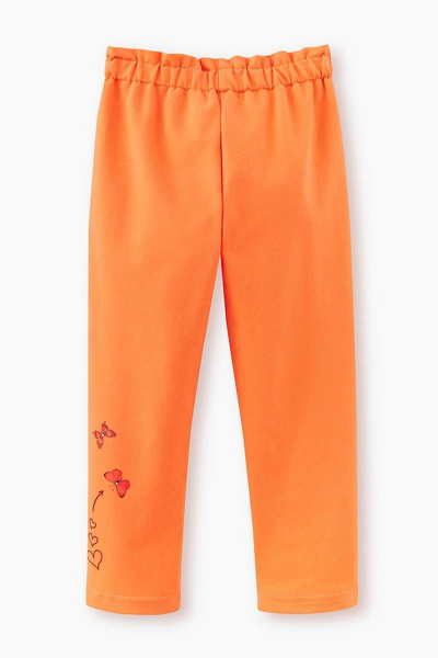 Джоггеры из трикотажа с принтом и стразы для девочки Bell Bimbo 230003 абрикос - фото 3
