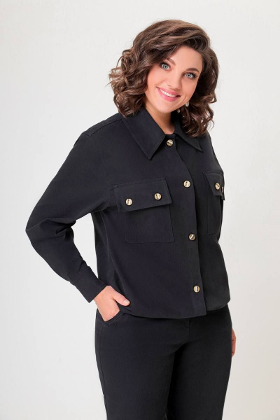 Брюки, жакет Swallow 593 черный - фото 13