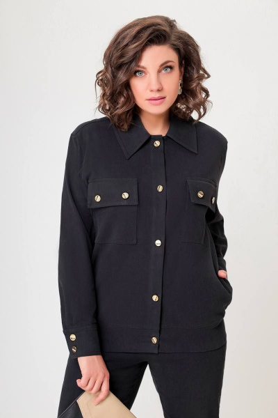 Брюки, жакет Swallow 593 черный - фото 12