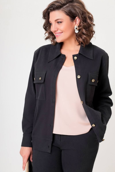 Брюки, жакет Swallow 593 черный - фото 11