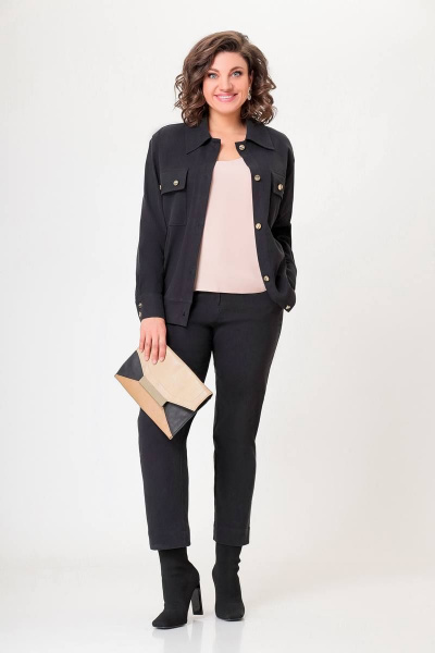 Брюки, жакет Swallow 593 черный - фото 6